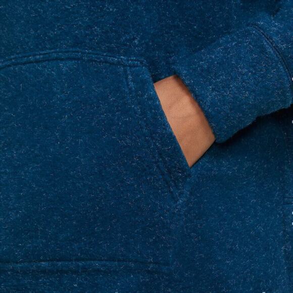 NIKE Fleece Cozy Funnel Cowl Neck Sweatshirt Blue Oversized Sweater Size XS - Picture 7 of 16